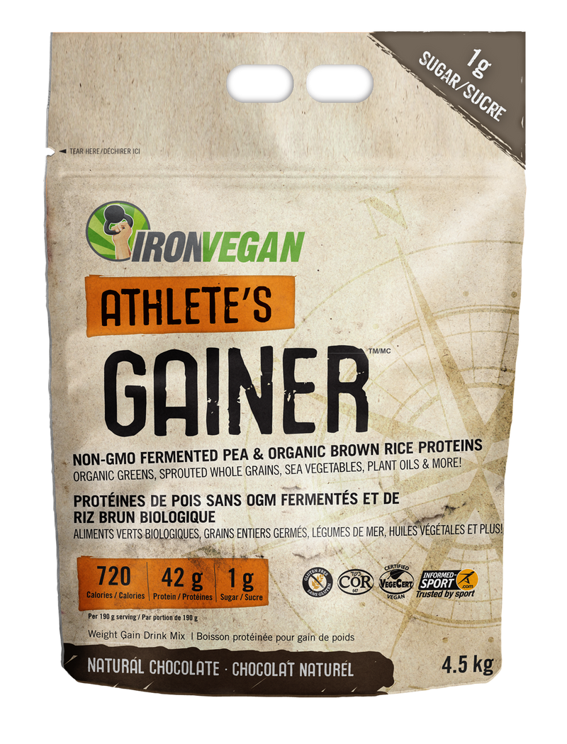 Iron Vegan Athlete's Gainer - Vanilla 2.5kg - Mass Gainer