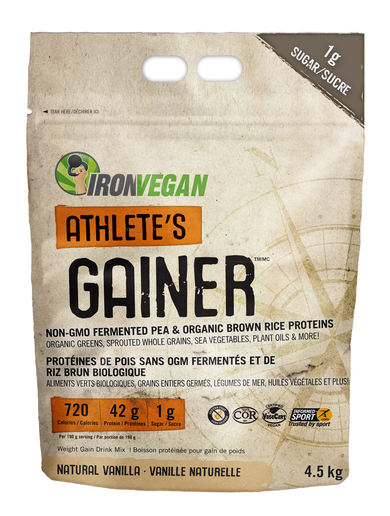 Iron Vegan Athlete's Gainer - Vanilla 4.5kg - Mass Gainer