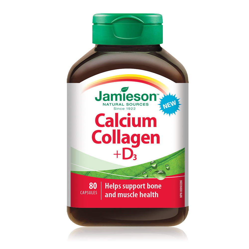 Jamieson Calcium Collagène + Vitamine D3