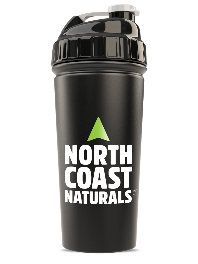 North Coast Naturals  Logo Black Matte Stainless Steel Shaker