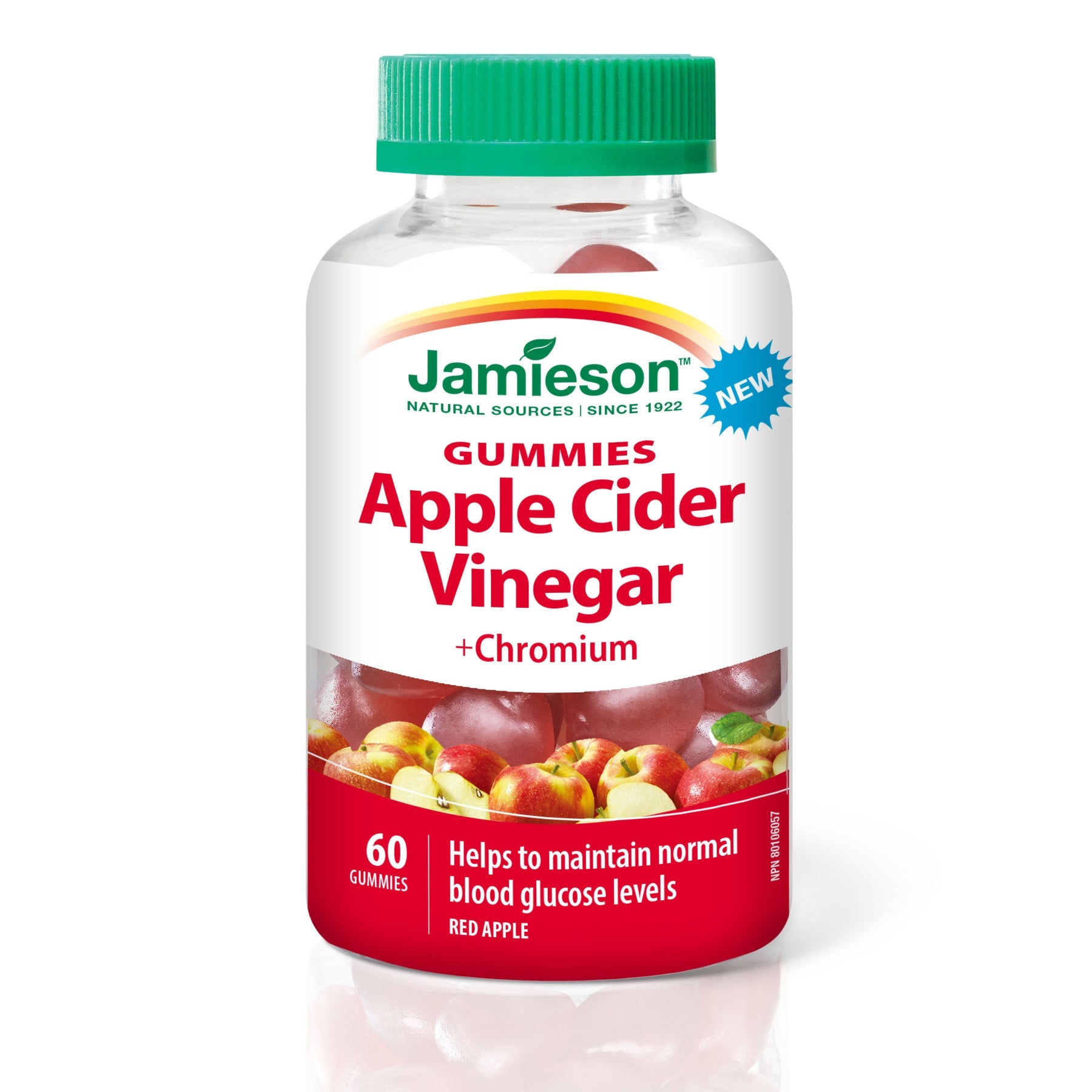 Jamieson Apple Cider Vinegar & Chromium 60 Gummies - - Herbals