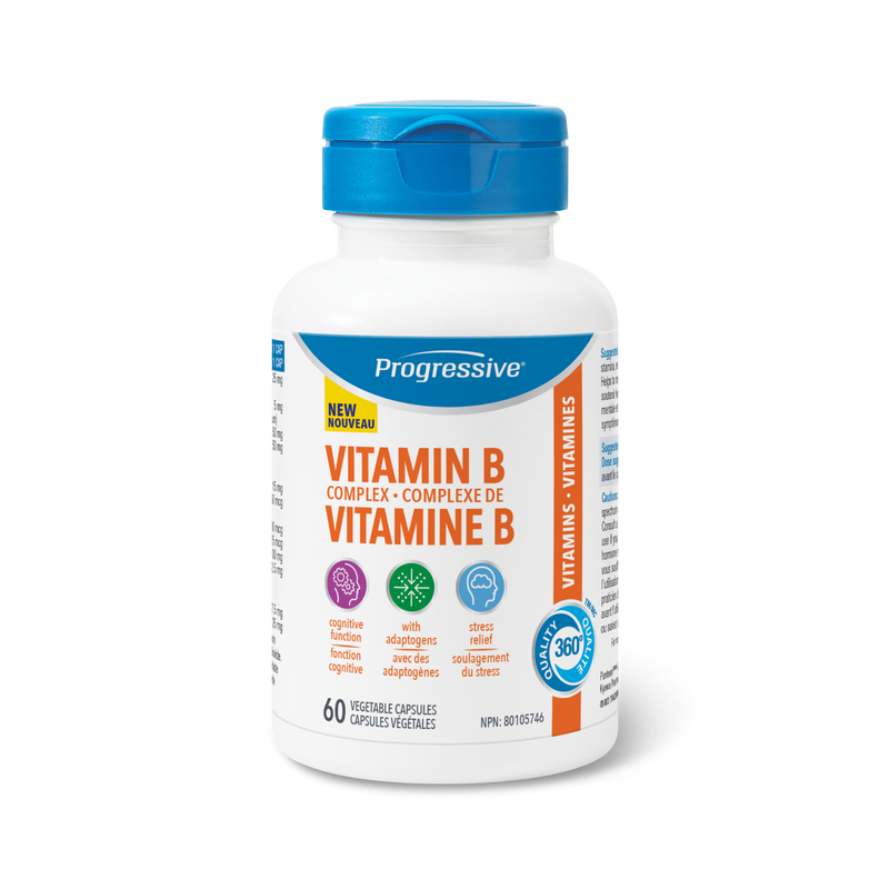 Progressive Vitamin B Complex with Rodhiola + L-Theanine 60
