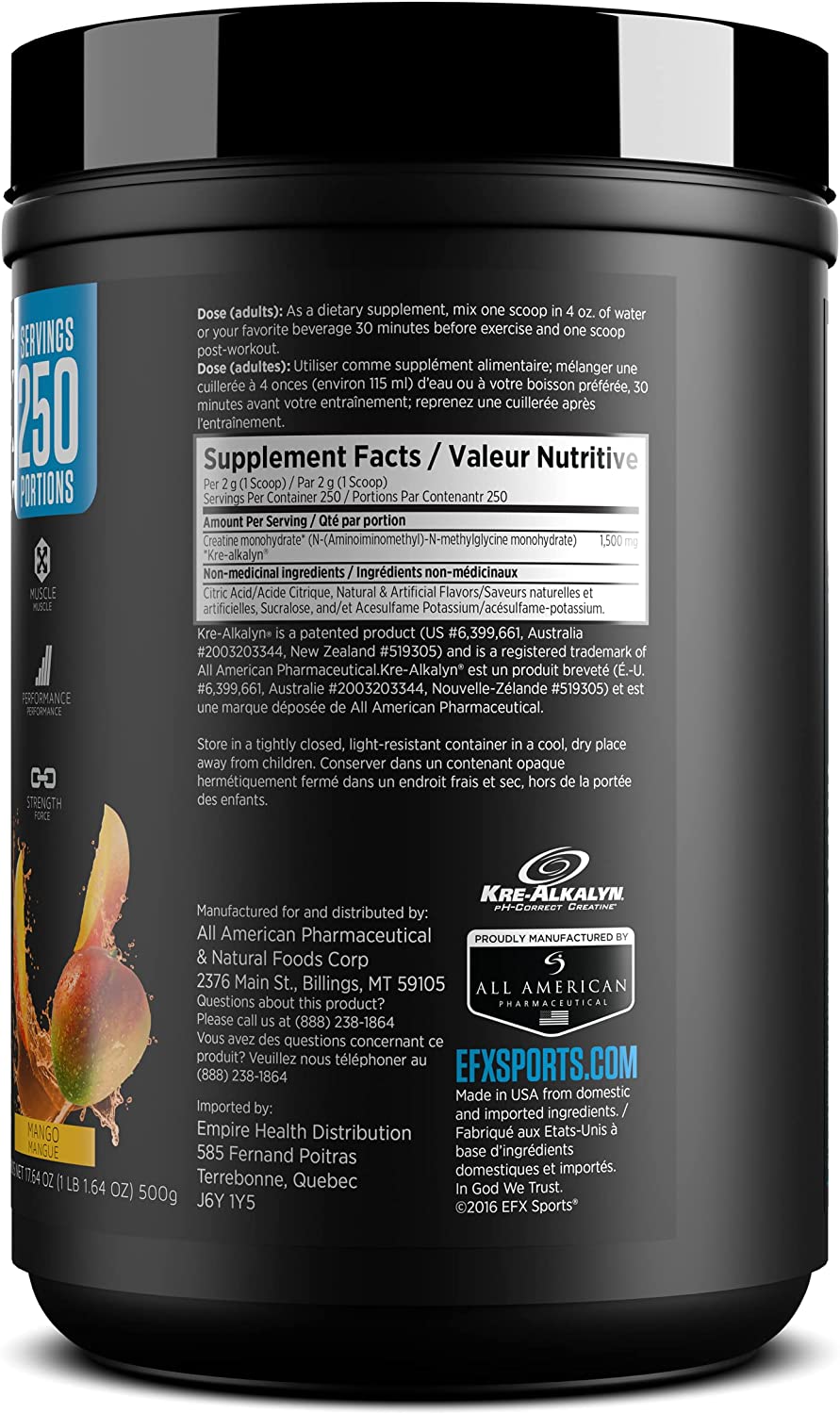 EFX Sports Kre-Alkalyn EFX Poudre