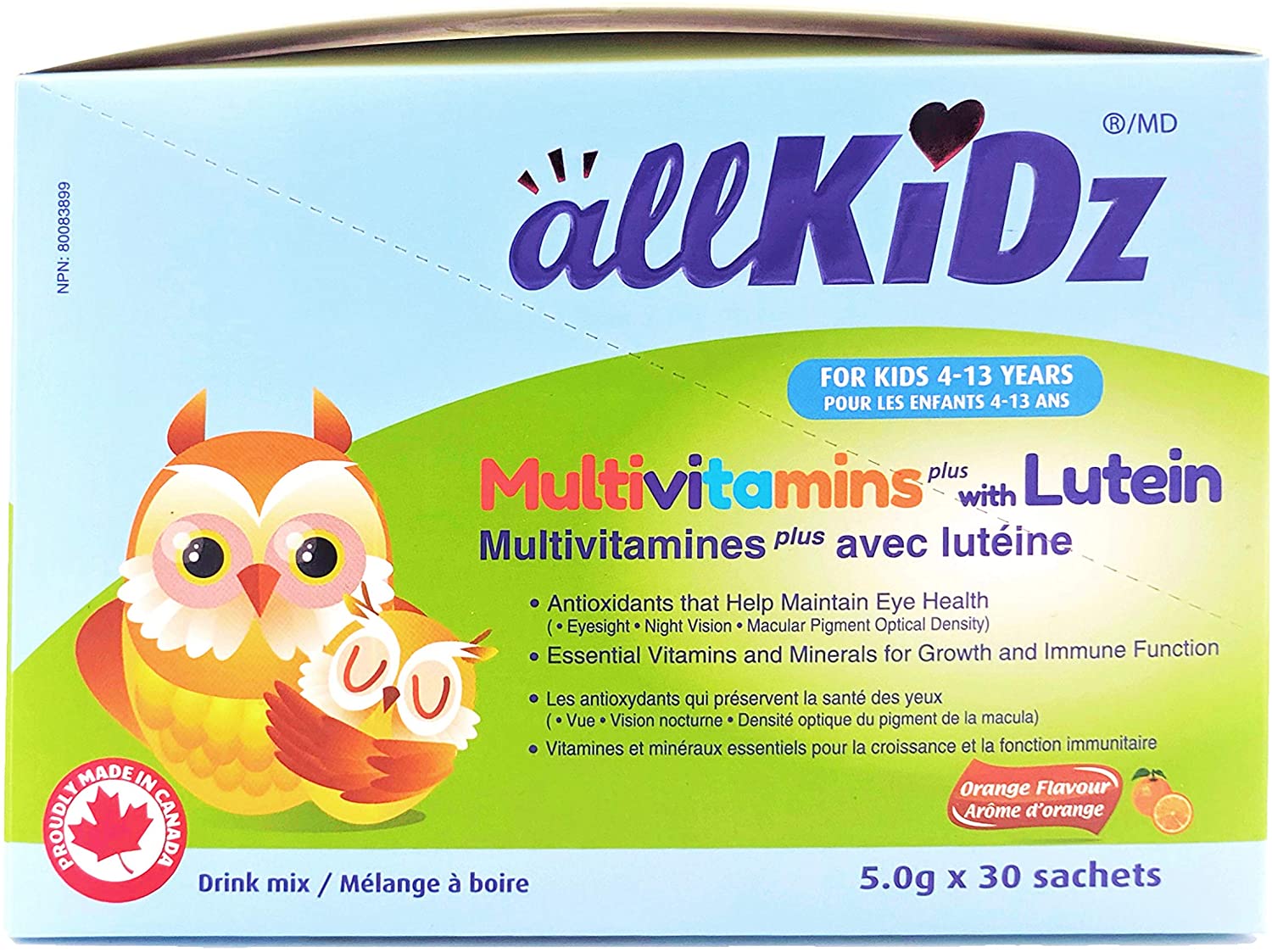 Allkidz Multivitamins +  with Lutein 30x5g