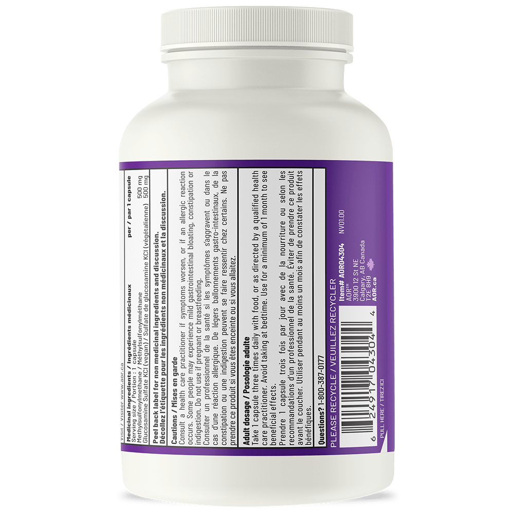 AOR MSM + Glucosamine 100 Caps