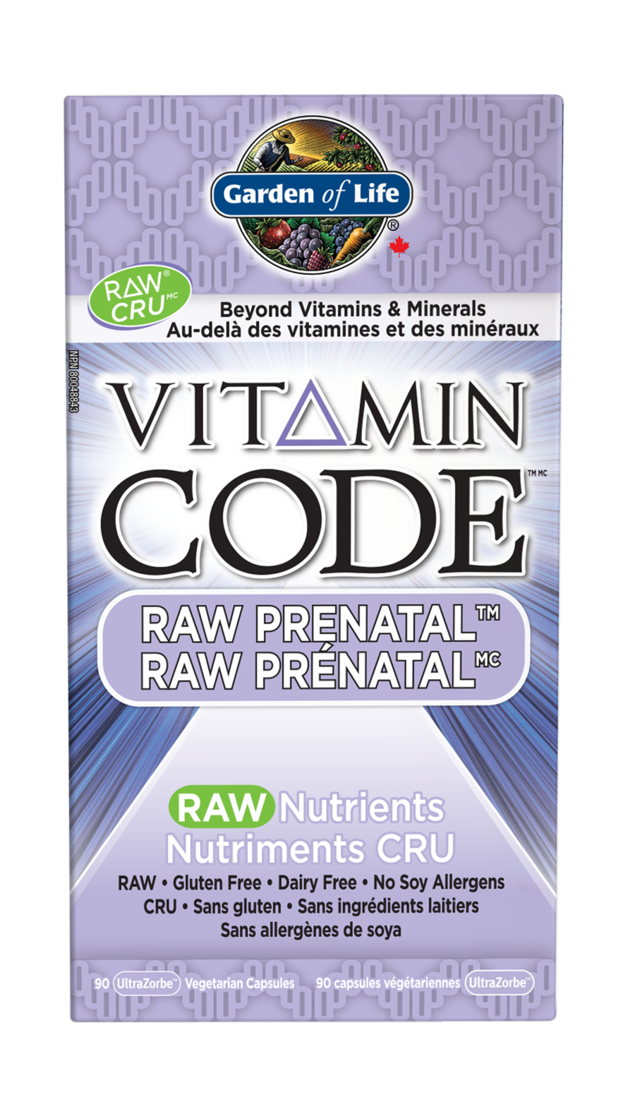 Garden of Life Vitamin Code Raw Prenatal 90 Caps, 60g, SNS Health, Sports Nutrition