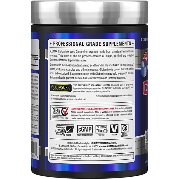 ALLMAX GLUTAMINE 1000g / Unflavoured