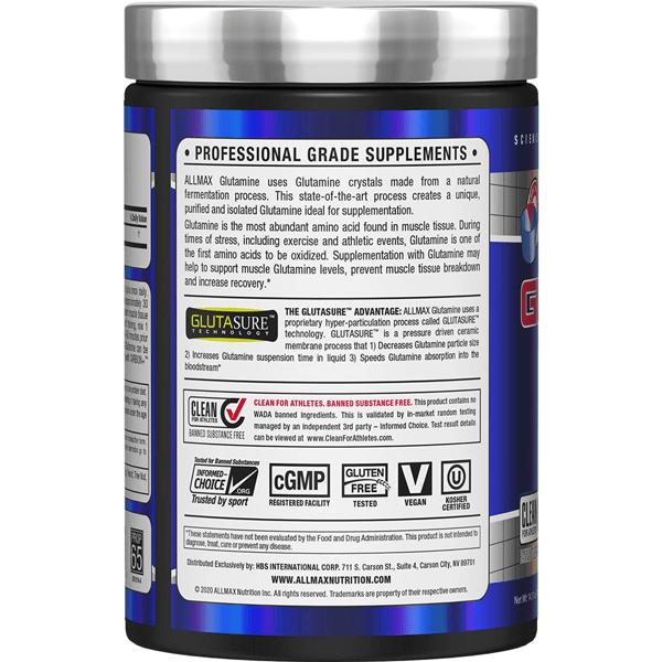 ALLMAX GLUTAMINE 400g / Unflavoured