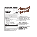 NUTS 'n MORE Almonds/Hazelnut Buttter Spread - ALMOND CINNAMON RAISIN 1lb - - Spread