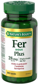Nature's Bounty Gentle Iron 28mg - 90 capsules - Iron