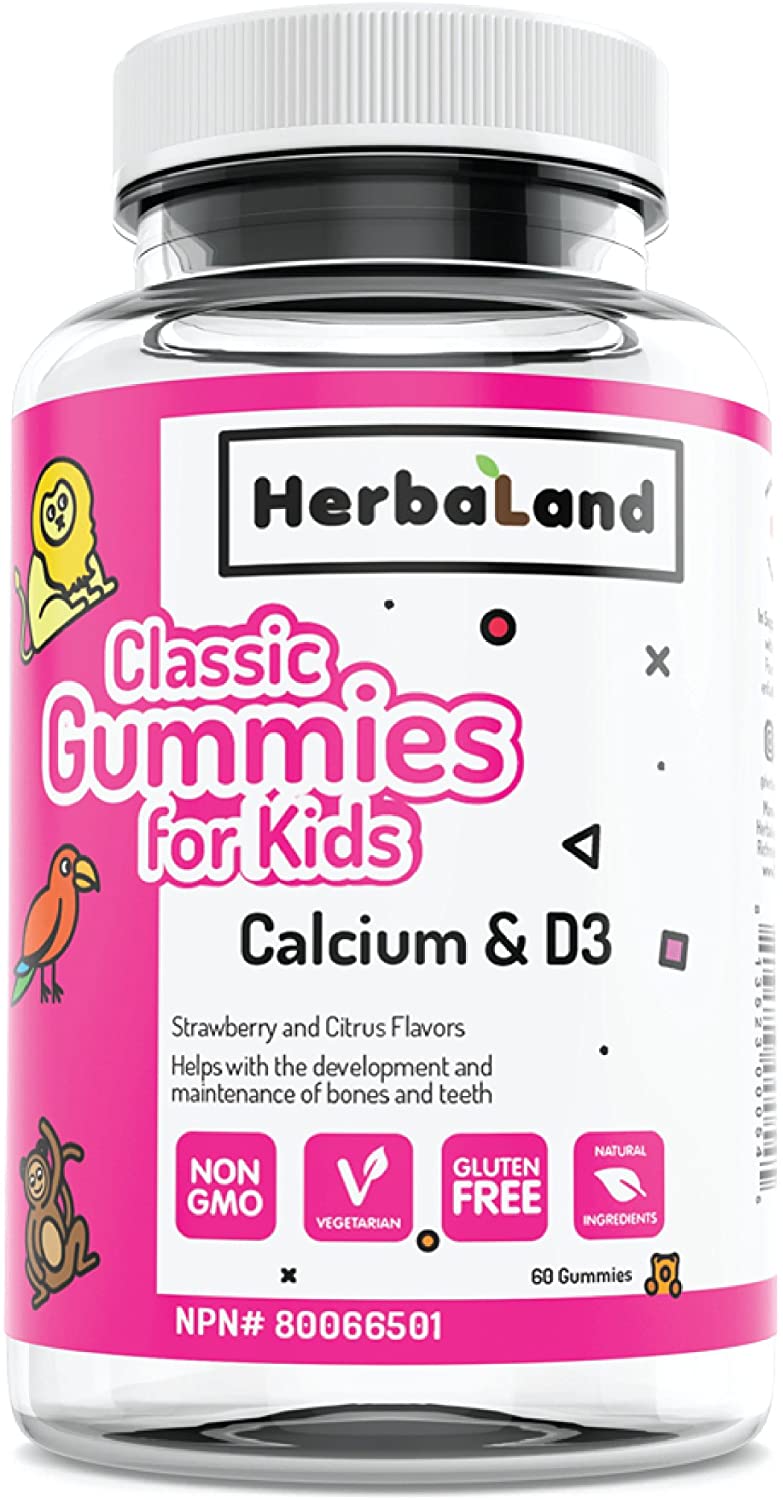 Calcium & D Classic Gummy for Kids 60 Gummies / Citrus & Strawberry