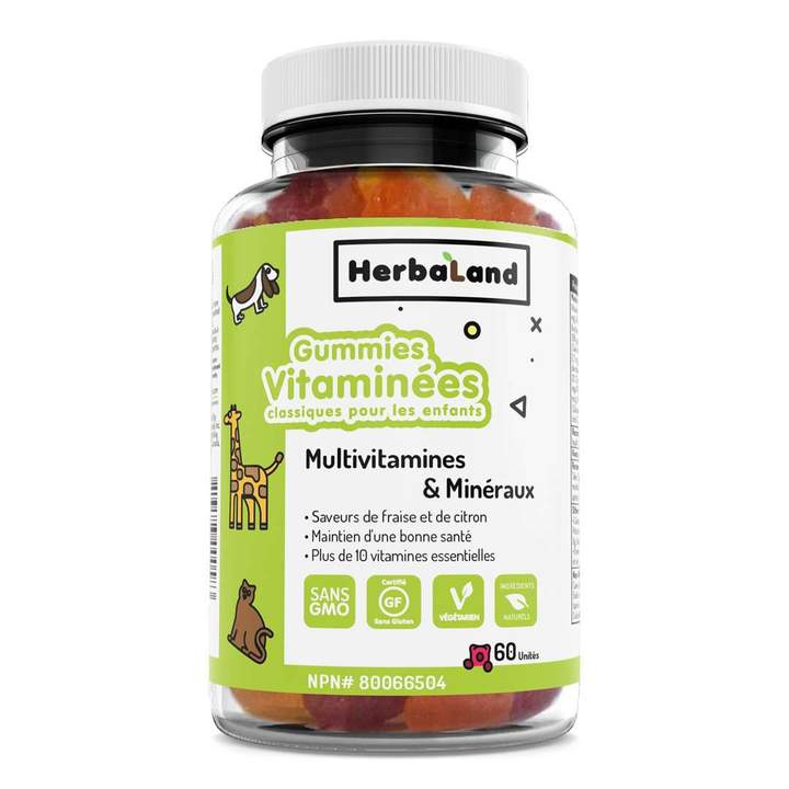 Herbaland Classic Multivitamins Gummies For Kids 60 Gummies / Citrus & Strawberry, SNS Health, Multivitamins