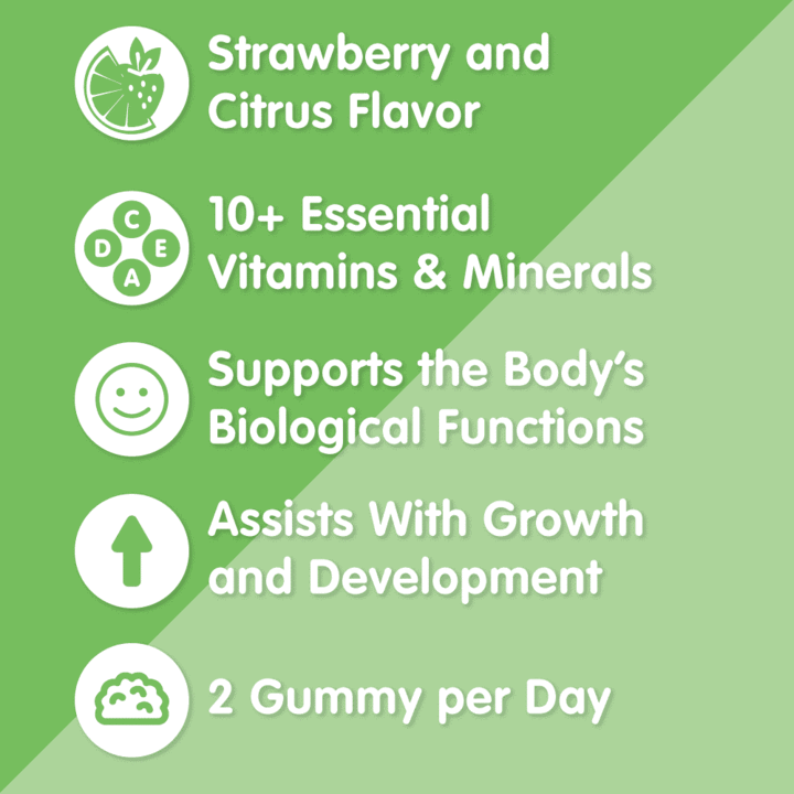 Classic Multivitamins Gummies For Kids 60 Gummies / Citrus & Strawberry