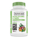 Herbaland Organic Fruit,Veg & Fiber Gummies For Adults - 60 Gummies Black Currant - Digestive Health
