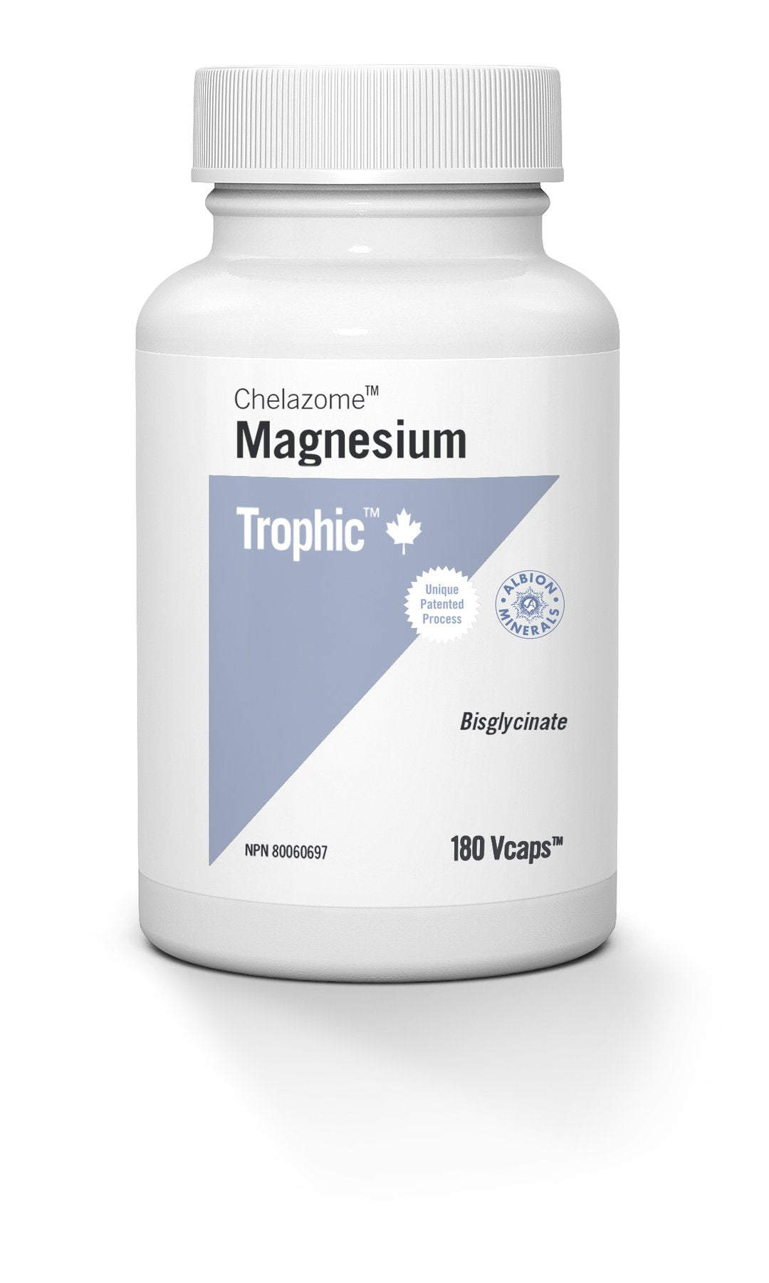 Trophic Magnesium Chelazome Bisglycinate, 180 Vcaps