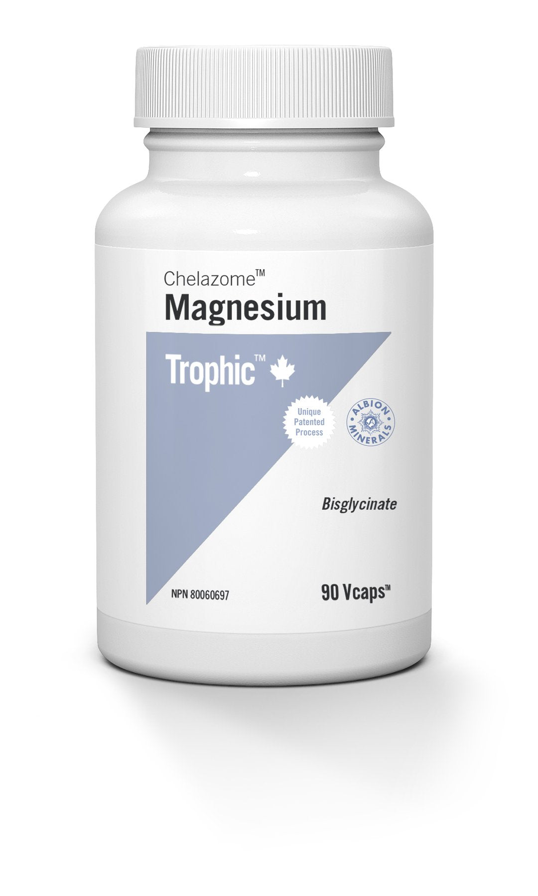 Trophic Magnesium Chelazome Bisglycinate, 90 Vcaps