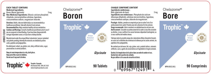 Boron Chelazome 3mg 90 Tablets