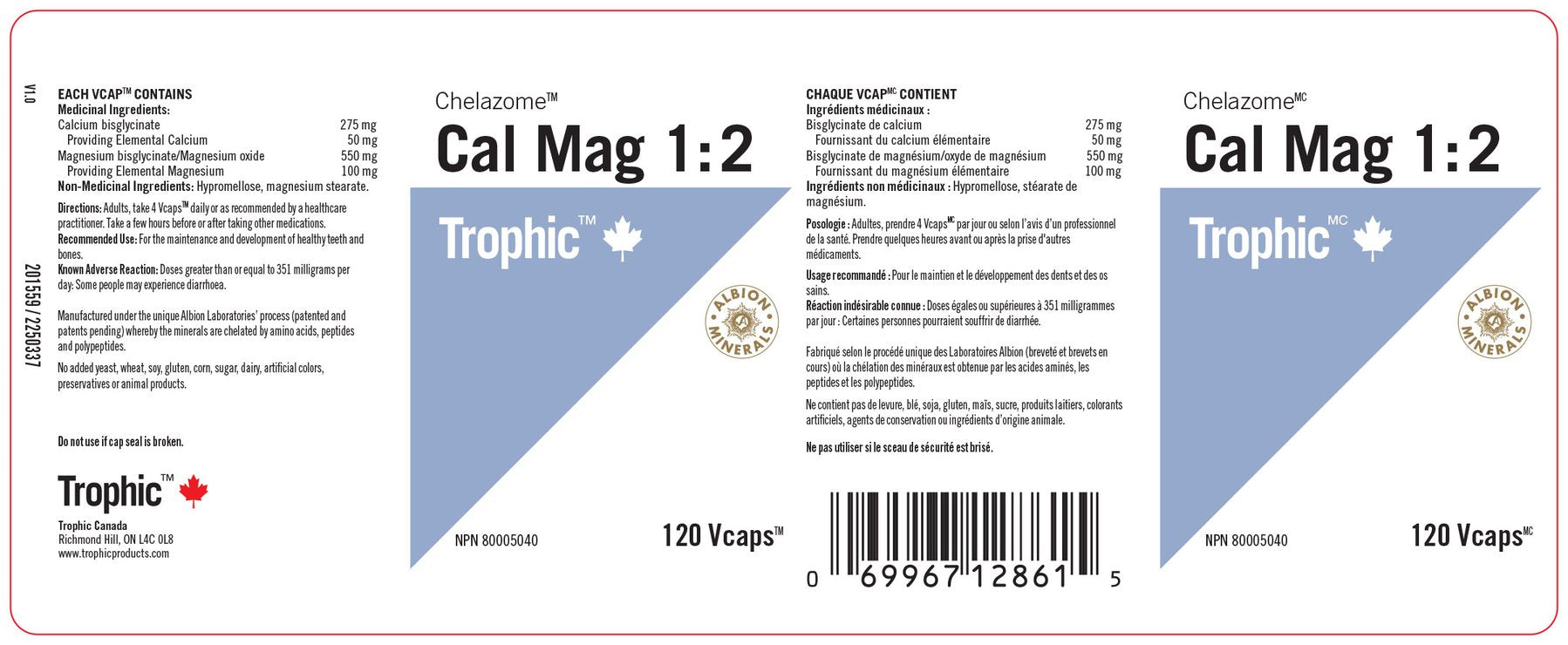 Cal Mag 1:2 (Chelazome) 120 Vcaps