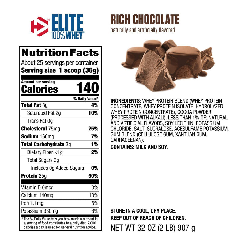 Elite Whey Protein 2lbs / Chocolate