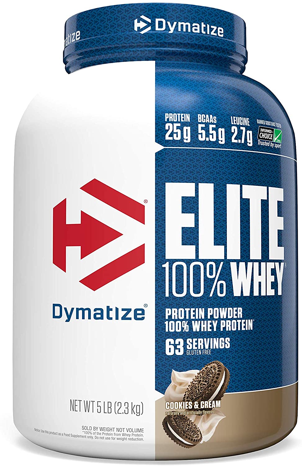 Elite Whey Protein 5lbs / Cookie & Cream