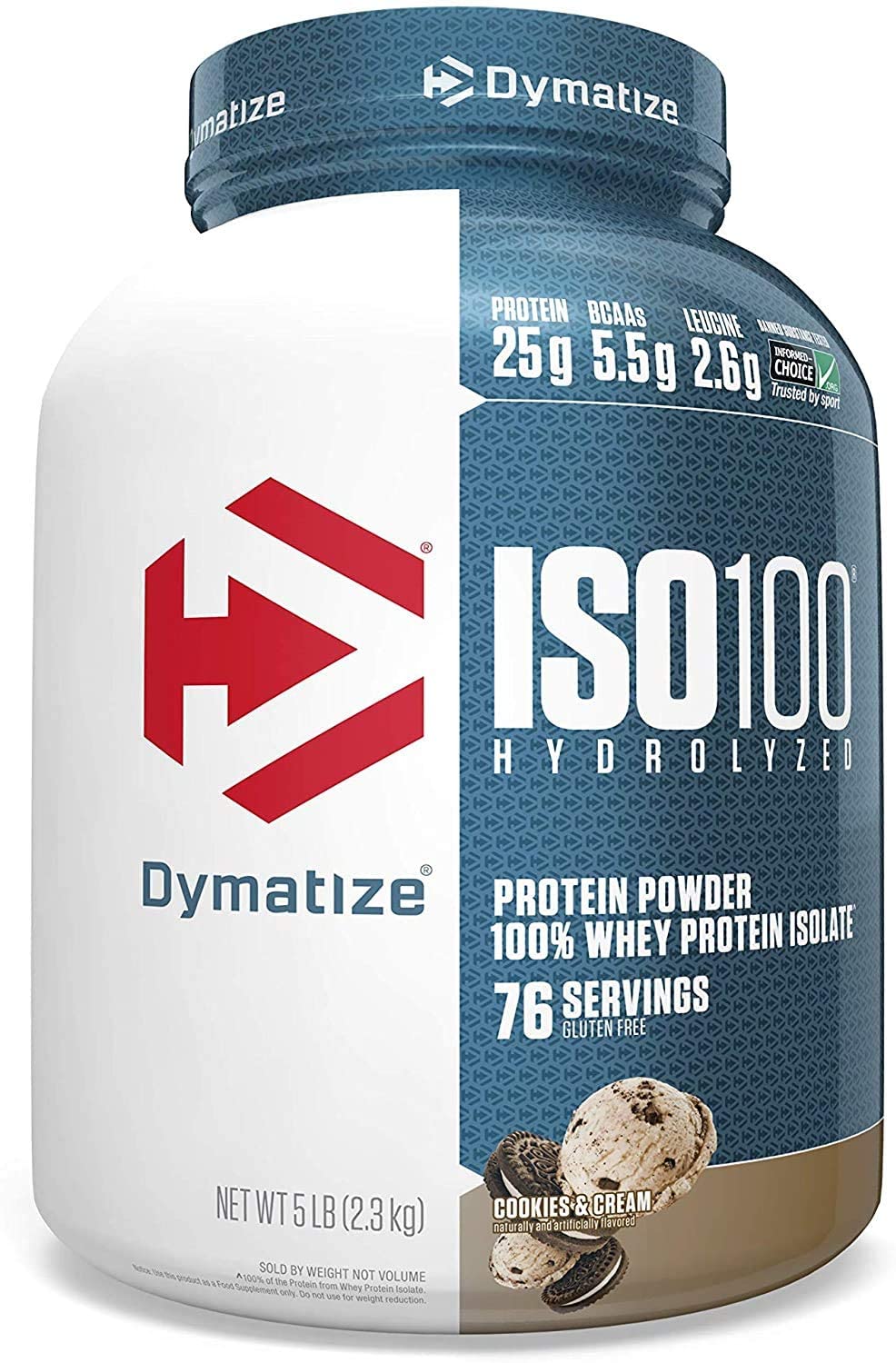 Dymatize ISO100 Whey 5lbs / Cookie & Cream