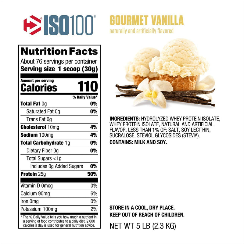 Dymatize ISO100 Whey 5lbs / Vanilla