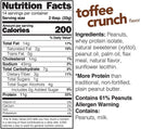 NUTS 'n MORE Peanut Butter Spread - TOFFEE CRUNCH 1lb - Spread