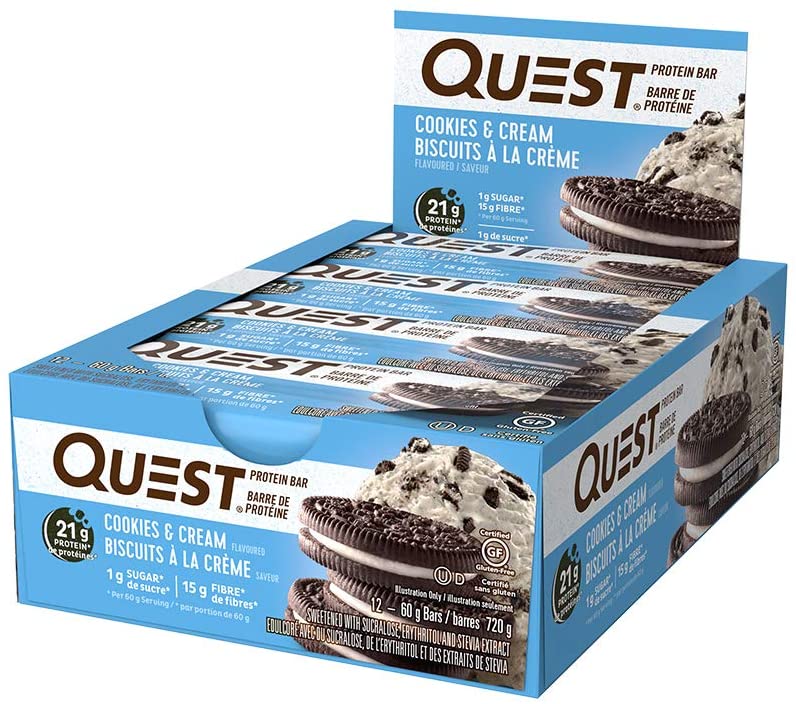 Quest Bar Pack of 12 / Cookies & Cream