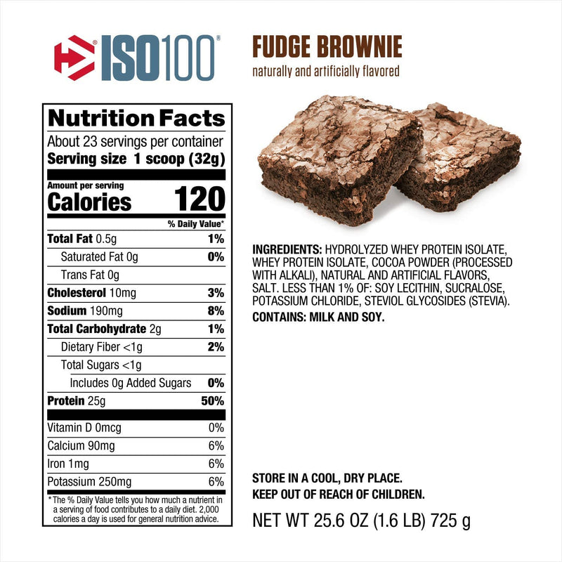 Dymatize ISO100 Whey 1.6Lb / Fudge Brownie