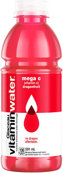 Glaceau Vitamin Water Mega C (Vitamin C) - Dragonfruit 591ml - - Water