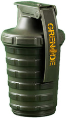 Grenade Shaker with Protein Compartment (Green) - - Shaker