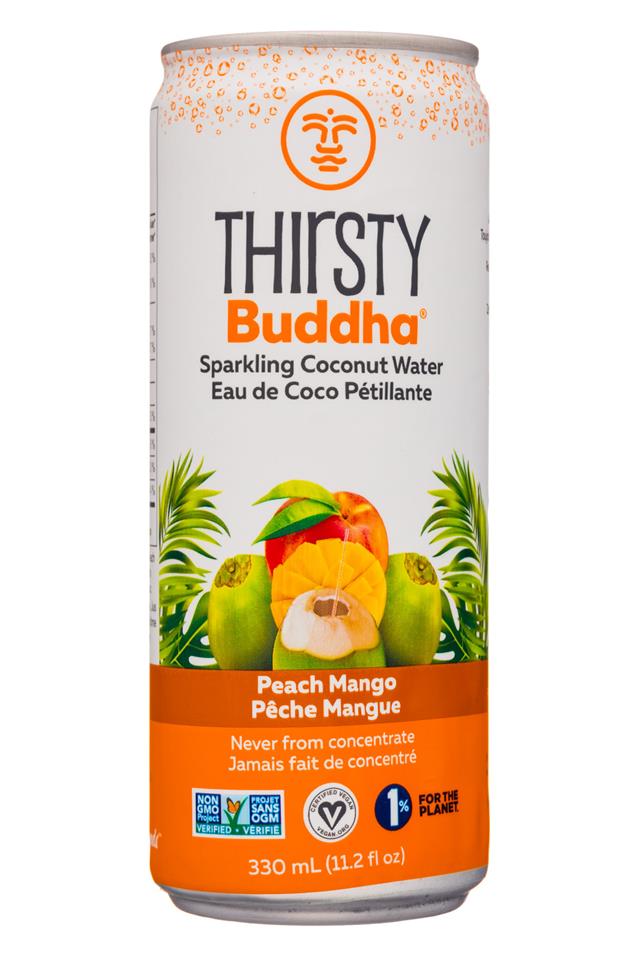 Thirsty Buddha Sparkling Coconut Water Peach Mango / 12x330ml