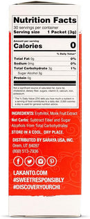 Lakanto Monkfruit Sweetener - Classic White Sugar Replacement (30gx30) - 30 packets - Sweetener