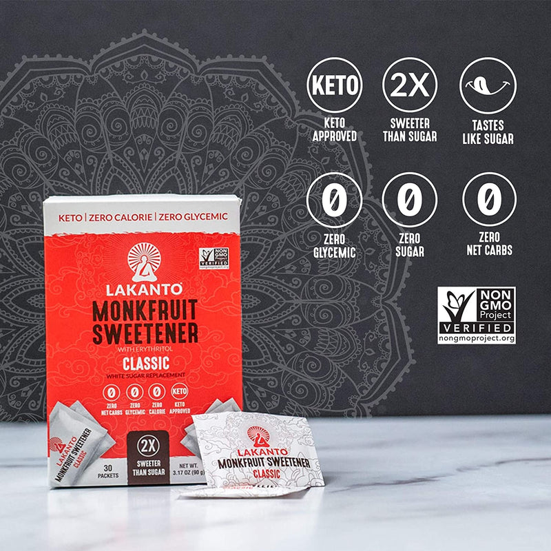 Monkfruit Sweetener - Classic White Suger Replacement (30gx30) 90g
