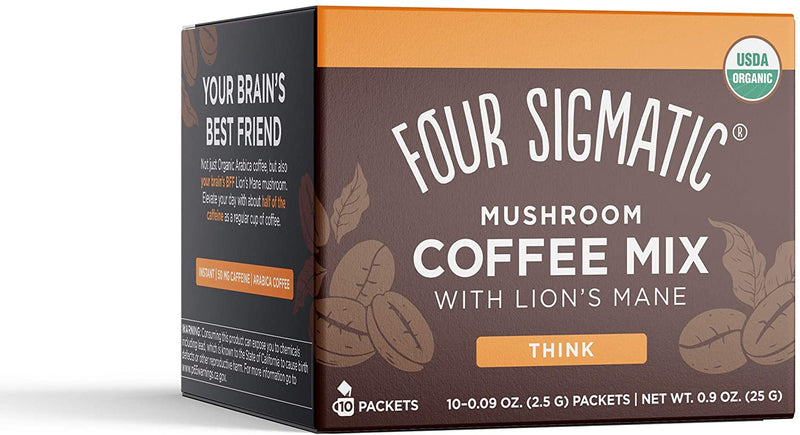 Four Sigmatic Mushroom Coffee Mix with Lion's Mane (2.5gx10), Think, SNS Health, Mushroom Coffee Mix