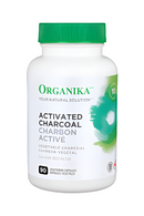 Organika Activated Charcoal - 90 vegetarian capsules - Homeopathic