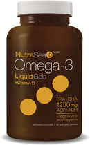 Nature's Way NutraSea Omega-3 + Vitamin D Liquid Gels - 60 softgels Fresh Mint - - Omega 3