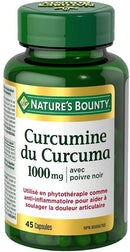 Nature's Bounty Turmeric Curcumin plus Black Pepper - 45 capsules - Digestive Health