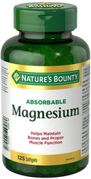 Nature's Bounty Absorbable Magnesium 400mg - 125 Softgels - Magnesium