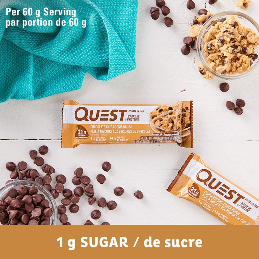 Quest Bar Pack of 12 / Choc. Chip Cookie Dough