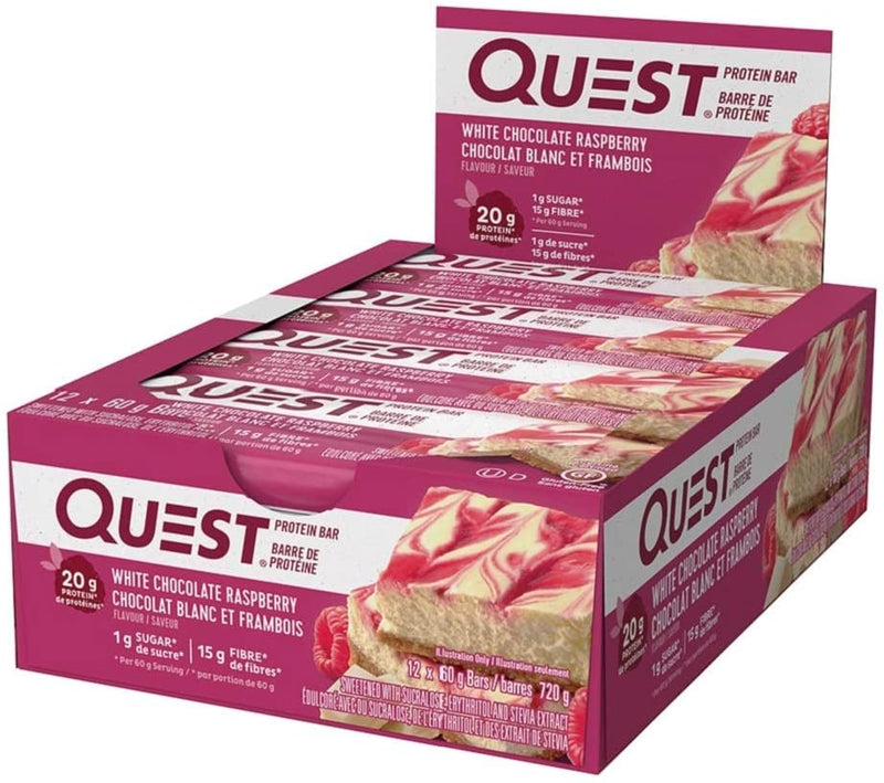 Quest Bar Pack of 12 / White Chocolate Raspberry