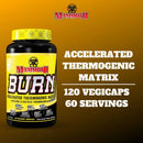 Mammoth Burn capsules - 120 vegi-capsules - Weight Management