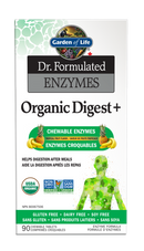 Garden of Life Dr. Formulated Enzymes Organic Digest+ - Tropical Fruits 90 chewable tablets - Enzymes
