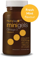 Nature's Way NutraSea Omega-3 + Vitamin D Mini Gels - 120 softgels Fresh Mint - - Omega 3