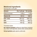 Nature's Way NutraSea Omega-3 + Vitamin D Mini Gels - 120 softgels Fresh Mint - - Omega 3