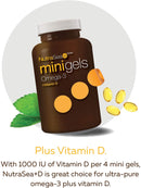 Nature's Way NutraSea Omega-3 + Vitamin D Mini Gels - 120 softgels Fresh Mint - - Omega 3