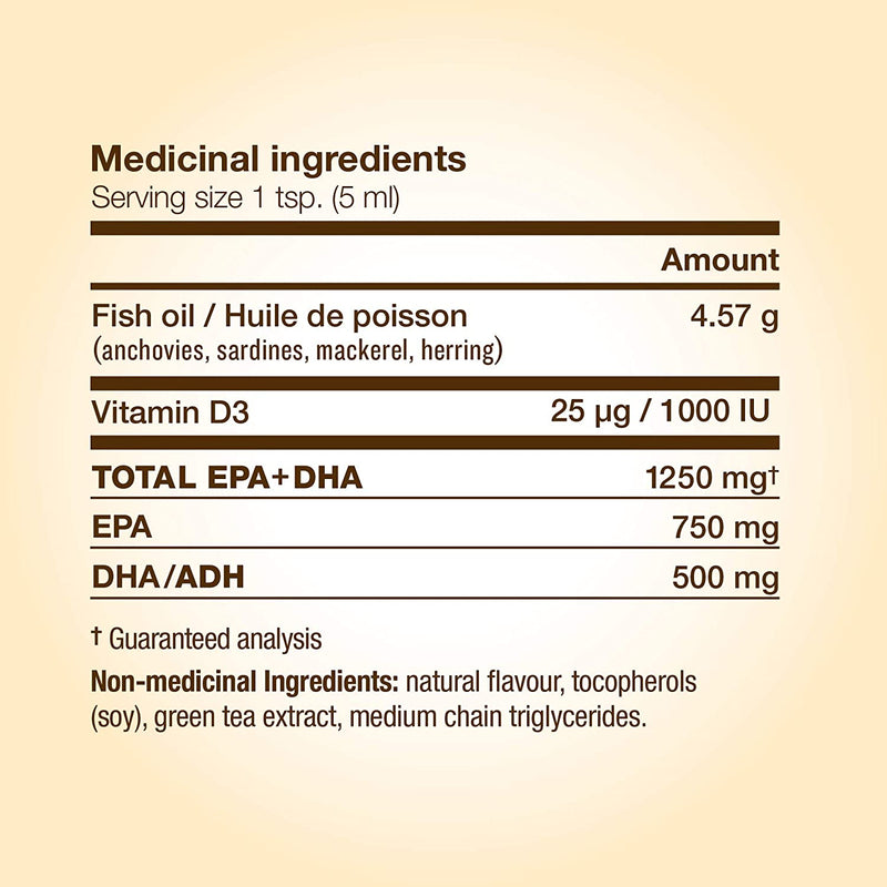 Omega-3 + Vitamin D 500ml / Grapefruit Tangerine