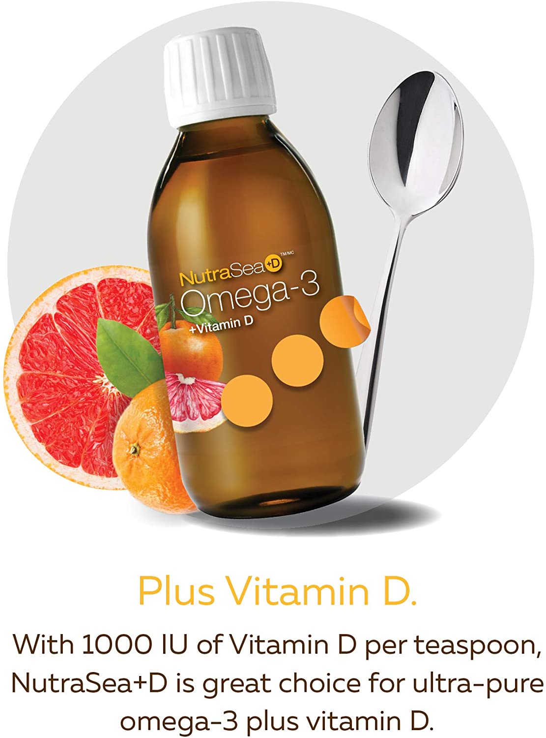 Omega-3 + Vitamin D 500ml / Grapefruit Tangerine