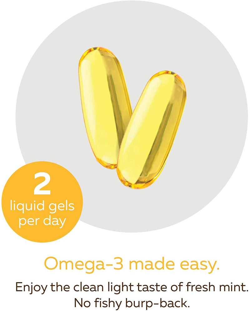 Omega-3 + Vitamin D Liquid Gels 100 / Fresh Mint