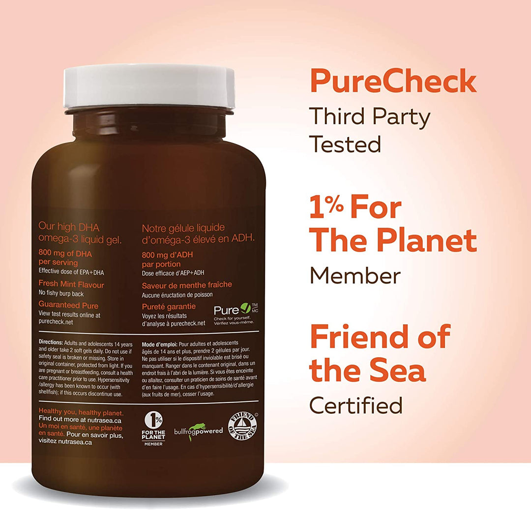 NutraSea Omega3 Liquid Gels High DHA